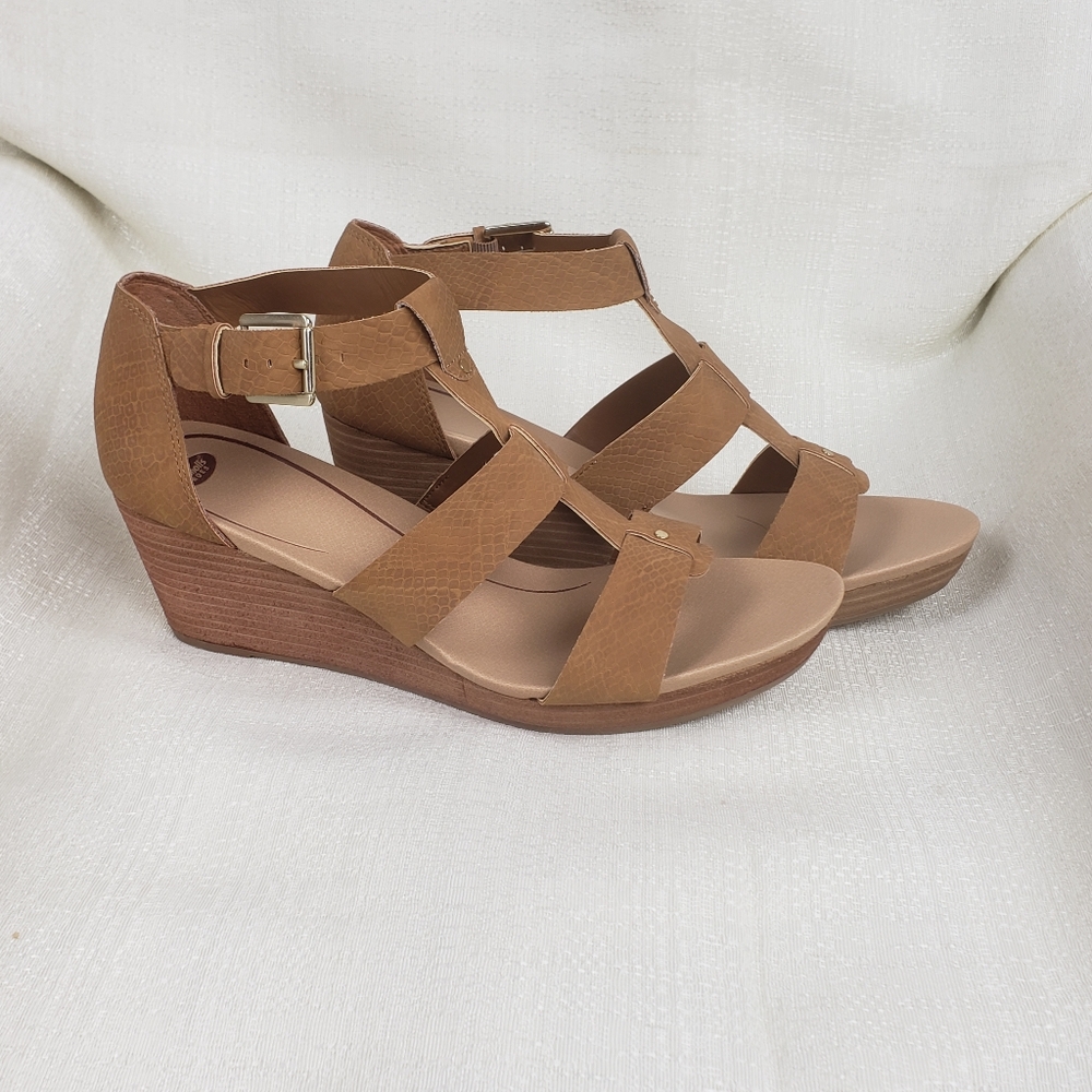 NWOB Dr. Scholl's Barton Wedge In Saddle